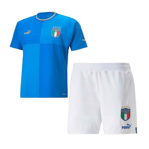 Camiseta Italia Primera Equipación Niño 2022 Azul
